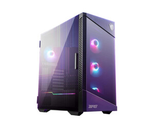 MSI MPG Velox 100r - Mid Tower - Extended ATX - side part with window (hardened glass)