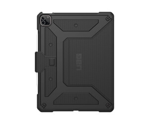 Urban Armor Gear UAG Rugged Case for iPad Pro 12.9-in (5th Gen, 2021) - Metropolis Black - Flip-Hülle für Tablet - widerstandsfähig - Schwarz - 12.9" - für Apple 12.9-inch iPad Pro (4. Generation, 5. Generation)
