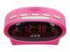 Lenco Uhrenradio UKW Ices ICR-210 pink