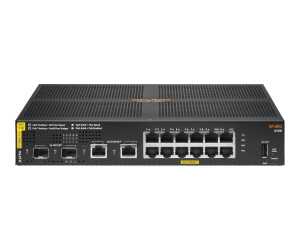 HPE Aruba 6100 12G Class4 PoE 2G/2SFP+ 139W Switch - Switch - managed - 12 x 10/100/1000 (PoE+)