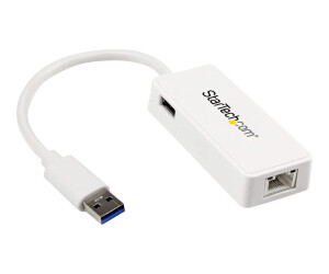 StarTech.com USB 3.0 SuperSpeed auf Gigabit Ethernet Lan Adapter mit USB Port