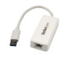 StarTech.com USB 3.0 SuperSpeed auf Gigabit Ethernet Lan Adapter mit USB Port