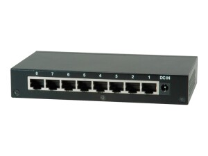 ROLINE Switch - unmanaged - 8 x 10/100/1000
