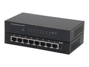 ROLINE Switch - unmanaged - 8 x 10/100/1000