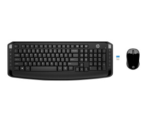 HP 300 - Tastatur-und-Maus-Set - kabellos - Deutsch
