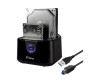 FANTEC DS-X2U3-Glanz - HDD / SSD Dockingstation Schächte: 2 - 2,5" / 3,5" gemeinsam genutzt (6,4 cm/8,9 cm gemeinsam genutzt)