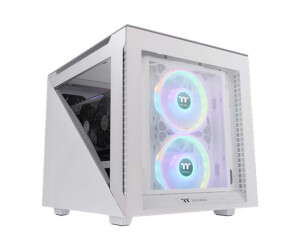 Thermaltake Divider 200 TG Snow - Micro-Case - micro ATX - Seitenteil mit Fenster (gehärtetes Glas)