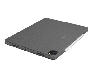 Logitech Combo Touch - keyboard and folio hop - with a...