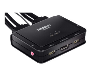 TRENDnet TK 220DPI - KVM-/Audio-Switch - 2 x KVM/Audio