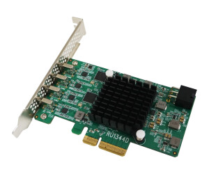 Highpoint Rocketu 1344D - USB adapter - PCIe 3.0 x4 low -profiles