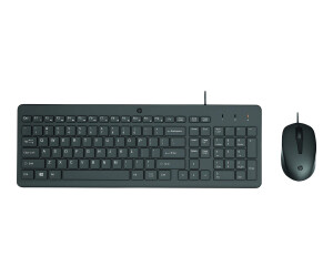 HP 150 - keyboard and mouse set - USB - German