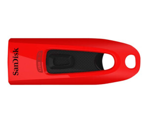 Sandisk Ultra - USB flash drive - 64 GB - USB 3.0 - blue, red (pack with 2)