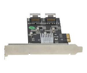 StarTech.com SATA PCIe Controller 8 Port - 6 Gbit/s PCI Express SATA Adapter - SATA PCIe Schnittstellenkarte - PCI-e x4 Gen 2 zu SATA III - SATA HDD/SSD (8P6G-PCIE-SATA-CARD)
