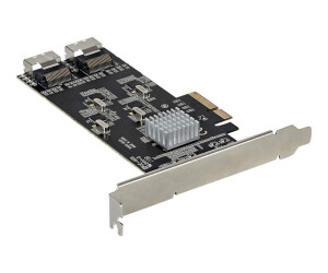 Startech.com SATA PCIE Controller 8 Port - 6 GBit/S PCI Express SATA Adapter - SATA PCIe interface card - PCI -E X4 Gen 2 to SATA III - SATA HDD/SSD (8P6G -PCIE SATA -CARD)