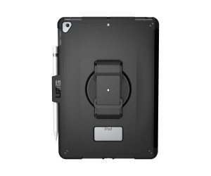 Urban Armor Gear UAG Case for iPad 10.2-in (9/8/7 Gen, 2021/2020/2019) - Scout w/ Handstrap Black - Hintere Abdeckung für Tablet - 10.2" - für Apple 10.2-inch iPad (7. Generation, 8. Generation)