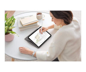 Logitech Folio Touch - Tastatur und Foliohülle - mit Trackpad - hinterleuchtet - Apple Smart connector - QWERTY - Spanisch - Oxford Gray - für Apple 10.9-inch iPad Air (4. Generation, 5. Generation)