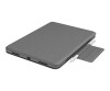 Logitech Folio Touch - Tastatur und Foliohülle - mit Trackpad - hinterleuchtet - Apple Smart connector - QWERTY - Spanisch - Oxford Gray - für Apple 10.9-inch iPad Air (4. Generation, 5. Generation)