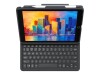 ZAGG Pro Keys - Tastatur und Foliohülle - hintergrundbeleuchtet - Bluetooth - QWERTZ - Deutsch - Schwarz/Grau Tastatur, Schwarz/Grau Gehäuse - für Apple 10.2-inch iPad (7. Generation, 8. Generation)