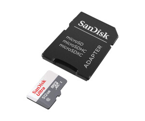 Sandisk Ultra-Flash memory card (Microsdxc-A-SD adapter...