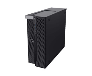 Dell Precision 5820 Tower - Mid tower - 1 x Xeon W-2223 / 3.6 GHz - vPro - RAM 16 GB - SSD 512 GB - DVD-Writer - keine Grafiken - GigE - Win 10 Pro for Workstations (mit Win 11 Pro for Workstations Lizenz)