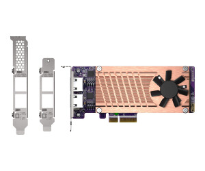 QNAP QM2-2P2G2T - memory controller - M.2 - M.2 NVME Card / PCIe 3.0 (NVME)