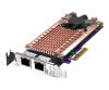 QNAP QM2-2P2G2T - memory controller - M.2 - M.2 NVME Card / PCIe 3.0 (NVME)