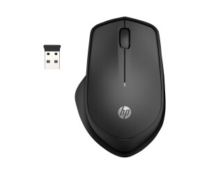 HP Silent 280m - mouse - wireless - wireless recipient (USB)