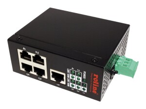 ROLINE Industrial Switch - Switch - 5 x 10/100