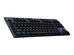 Logitech G915 TKL Tenkeyless LIGHTSPEED Wireless RGB Mechanical Gaming Keyboard - Tastatur - Hintergrundbeleuchtung - kabellos - USB, Bluetooth, 2.4 GHz - QWERTY - Nordisch (Dänisch/Finnisch/Norwegisch/Schwedisch)