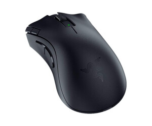 Razer Deatadder V2 x Hyperspeed - Mouse - ergonomic - for right -handed - optically - 7 keys - wireless - 2.4 GHz, Bluetooth 5.1 LE - Wireless recipient (USB)