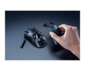 Razer DeathAdder V2 X HyperSpeed - Maus - ergonomisch - Für Rechtshänder - optisch - 7 Tasten - kabellos - 2.4 GHz, Bluetooth 5.1 LE - kabelloser Empfänger (USB)