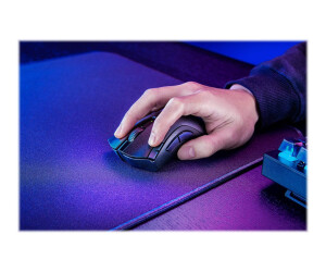 Razer DeathAdder V2 X HyperSpeed - Maus - ergonomisch - Für Rechtshänder - optisch - 7 Tasten - kabellos - 2.4 GHz, Bluetooth 5.1 LE - kabelloser Empfänger (USB)