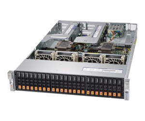 Supermicro SuperServer 2029U -TN24R4T - Server - Rack Montage - 2U - Two Way - No CPU - RAM 0 GB - SATA - Hot -Swap 6.4 cm (2.5 ")