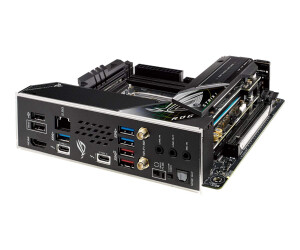 ASUS ROG STRIX Z690-I GAMING WIFI - Motherboard - Mini-ITX - LGA1700-Sockel - Z690 Chipsatz - USB 3.2 Gen 1, USB 3.2 Gen 2, USB-C Gen 2x2, USB4 - 2.5 Gigabit LAN, Wi-Fi 6, Bluetooth - Onboard-Grafik (CPU erforderlich)
