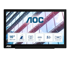AOC I1601P - LED monitor - 39.5 cm (16 ") (15.6" Visible)