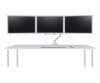 Ergotron HX Triple Monitor Bow Kit - Montagekomponente (Griff, 3 Drehzapfen, Scharnier)