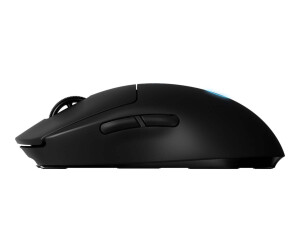 Logitech G Pro - Maus - rechts- und linkshändig - optisch - kabellos - 2.4 GHz - kabelloser Empfänger (USB)