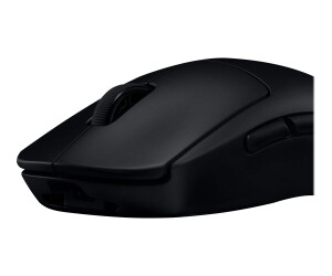 Logitech G Pro - Maus - rechts- und linkshändig - optisch - kabellos - 2.4 GHz - kabelloser Empfänger (USB)