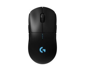 Logitech G Pro - Maus - rechts- und linkshändig - optisch - kabellos - 2.4 GHz - kabelloser Empfänger (USB)