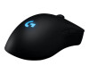 Logitech G Pro - Maus - rechts- und linkshändig - optisch - kabellos - 2.4 GHz - kabelloser Empfänger (USB)