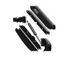 AOC AD110D0 - fastening kit - adjustable arm - for 2 LCD displays - aluminum alloy - screen size: up to 68.6 cm (up to 27 inches)