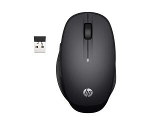 HP Dual Mode - Maus - kabellos - Bluetooth, 2.4 GHz - kabelloser Empfänger (USB)