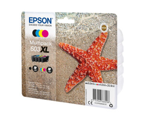 Epson 603XL Multipack - 4er-Pack - XL - Schwarz, Gelb,...