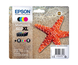 Epson 603XL Multipack - 4er-Pack - XL - Schwarz, Gelb,...