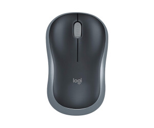 Logitech M185 - Mouse - Visually - Wireless - 2.4 GHz - Wireless recipient (USB)