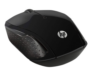 HP 200 - Maus - rechts- und linkshändig - optisch - kabellos - 2.4 GHz - kabelloser Empfänger (USB)