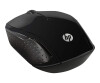 HP 200 - Maus - rechts- und linkshändig - optisch - kabellos - 2.4 GHz - kabelloser Empfänger (USB)