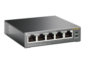 TP-LINK TL-SG1005P - Switch - unmanaged - 4 x 10/100/1000...