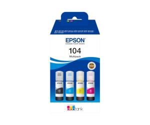 Epson Ecotank 104 - 4 -pack - black, yellow, cyan, magenta