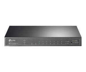 TP -Link JetStream TL -SG2210P V3 - Switch - Smart - 8 x 10/100/1000 + 2 x SFP - Desktop - PoE (58 W)